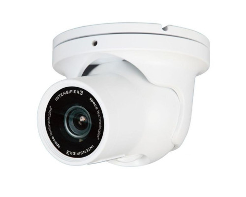 Speco HTINTD9W 650 TVL Intensifier Indoor / Outdoor Analog Turret Camera, 5-50mm Lens, White