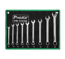 Eclipse Tools HW-6509B 9 Pc Combination Wrench Set, Metric