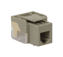 ICC IC1076V0GY EZ RJ-11 Keystone Jack, Grey