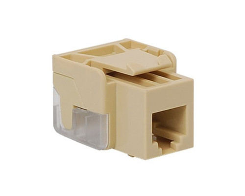 ICC IC1076V0IV EZ RJ-11 Keystone Jack, Ivory