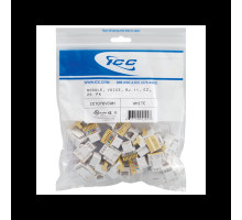 ICC IC1076VCWH EZ RJ-11 Keystone Jacks, 25-Pk., White