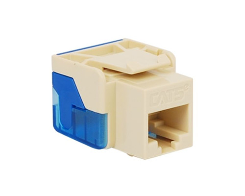 ICC IC1078E5AL CAT 5e EZ Keystone Jack, Almond