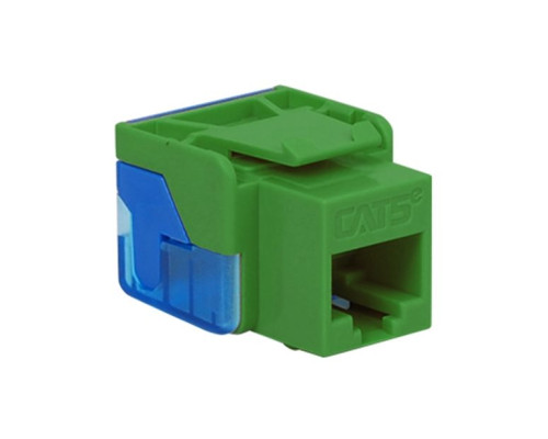 ICC IC1078E5GN CAT 5e EZ Keystone Jack, Green