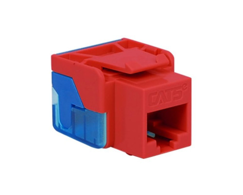 ICC IC1078E5RD EZ CAT 5e Keystone Jack, Red