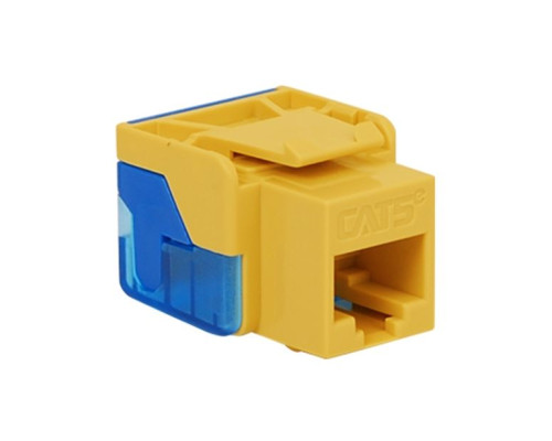 ICC IC1078E5YL CAT 5e EZ Keystone Jack, Yellow