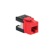 ICC IC1078GARD CAT 6A UTP Keystone Jack, Red