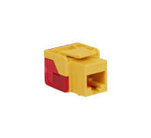 ICC IC1078L6YL EZ CAT 6 Keystone Jack, Yellow