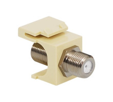 ICC IC107B5FAL F-Type Keystone Jack, Nickel, Almond