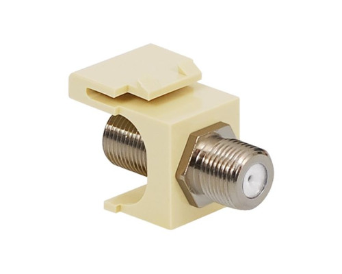 ICC IC107B5FAL F-Type Keystone Jack, Nickel, Almond