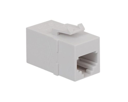 ICC IC107C6RWH RJ-11/14/25 6P6C Coupler, White