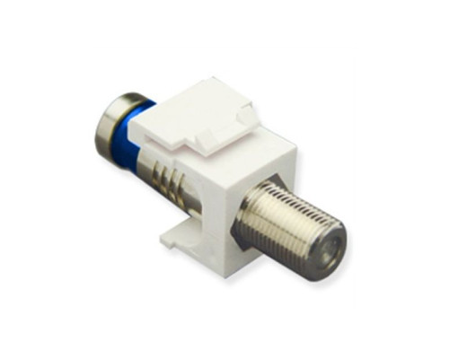 ICC IC107FQGWH RG6Q F-Type Compression Jack, White