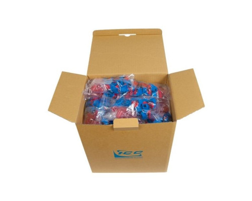 ICC IC107L6RBL CAT6 RJ45 Keystone Jack for EZ Style, 400 Pack, Blue