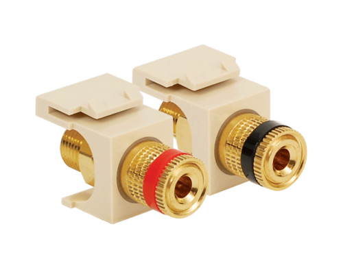 ICC IC107PMGAL Gold Binding Post Modules, Almond