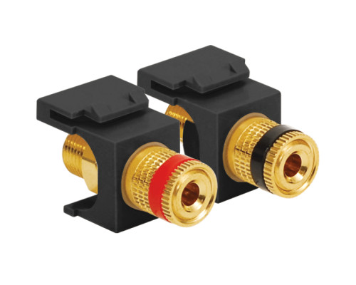 ICC IC107PMGBK Gold Binding Post Modules, Black