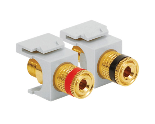 ICC IC107PMGWH Gold Binding Post Modules, White