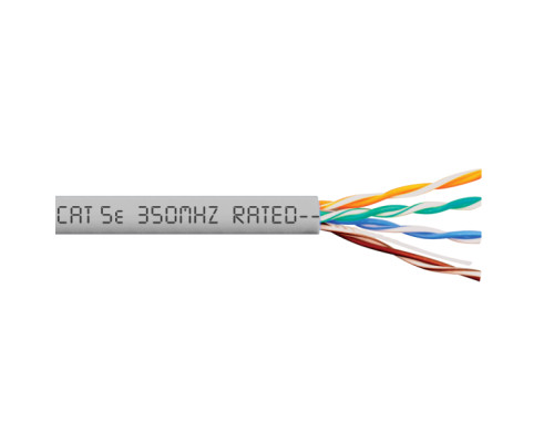 ICC ICCABP5EGY CAT5e 350MHz UTP/CMR Copper Premise Cable Gray 1000 ft