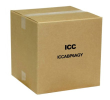 ICC ICCABP6AGY 650MHz CAT6A Bulk Cable with 23 AWG UTP Solid Wires, CMP Jacket in a Pull Box, 1000', Gray