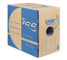 ICC ICCABT6EGY 600Mhz CAT6e Bulk Cable with 23 AWG UTP Solid Wires, CMP Jacket in a Pull Box, 1000 Feet, Gray