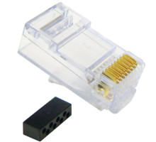 ICC ICMP8P8C6E CAT 6 Solid/Stranded 8P8C RJ-45 Plug 100PK