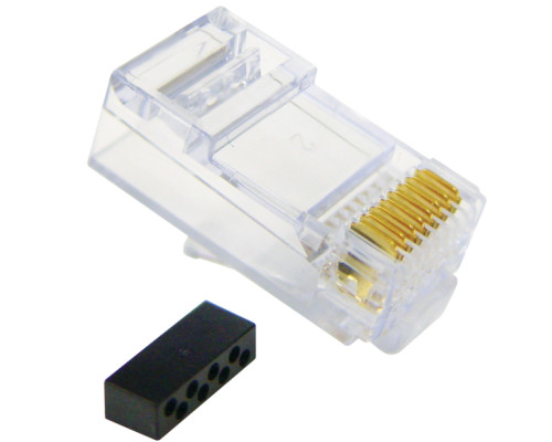 ICC ICMP8P8C6E CAT 6 Solid/Stranded 8P8C RJ-45 Plug 100PK