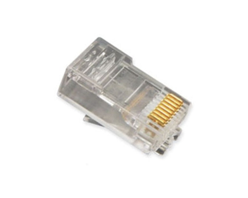 ICC ICMP8P8CFT Flat Entry 8P8C RJ-45 Plug with Stranded Wires 100PK