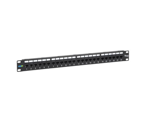 ICC ICMPP24CPA CAT6A Feed-Through Patch Panel for 24 Ports in 1 RMS