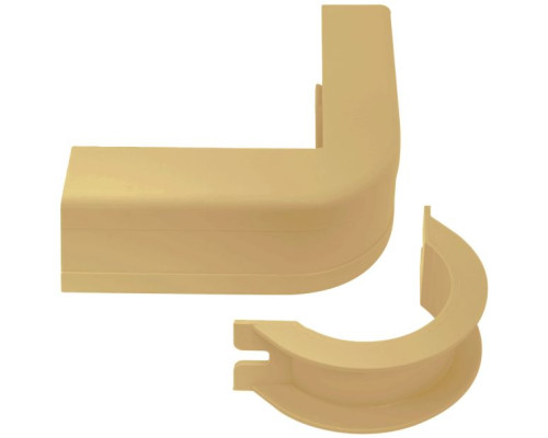 ICC ICRW12OBIV 1 1/4' Outside Corner Cover & Base - Ivory 10pk