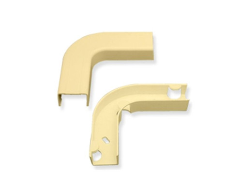 ICC ICRW33EBIV 1 1/4' Flat Elbow and Base - Ivory