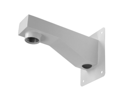 Pelco IDM4012SS-SW Wall Mount Arm Feed-thru, Stainless Steel, RAL 9003