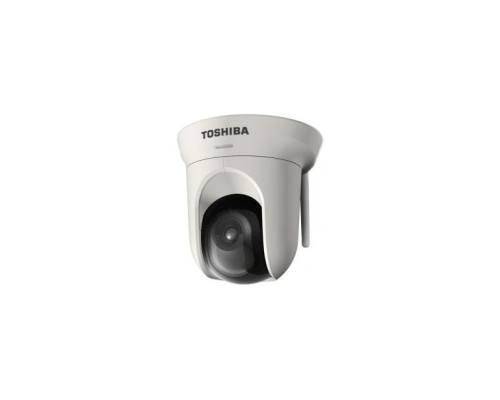 Toshiba IK-WB16A-W Megapixel IP Pan/Tilt Camera with free 16-Channel Recording Software, Wireless Ready