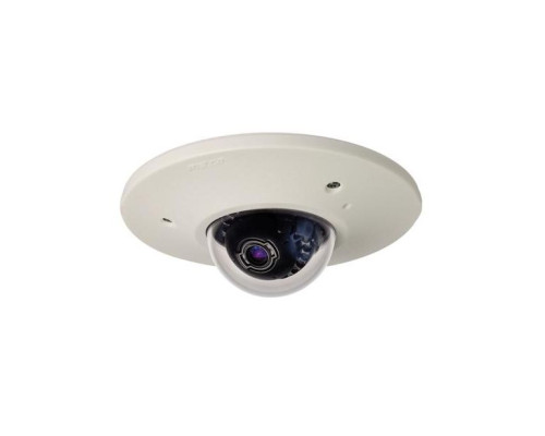 Pelco IME319-1EI 3 Megapixel Sarix IME Series Environmental In-Ceiling Mount IP Mini Dome Camera, Clear, 3-9mm Lens, Light Gray