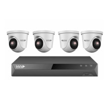 INVID2KIT-4 4 Security Camera System, 2MP Dome Cameras 4TB