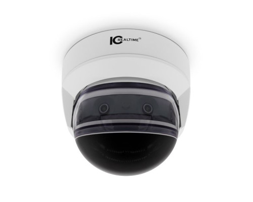 ICRealtime IPEL-M80F-IRW2 4x2MP Multi-Lens Panoramic Network IR Dome Camera, 2.8mm Lens