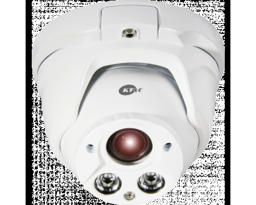 KT&C KEZ-c2TR28V12XXIR 1080p HD-TVI Outdoor IR Dome Camera, 2.8-12mm Lens