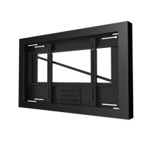 Peerless-AV KIL649A 49' On-Wall Kiosk Landscape Enclosure with Plexiglass Display Covering, Black