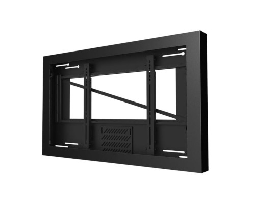 Peerless-AV KIL649A 49' On-Wall Kiosk Landscape Enclosure with Plexiglass Display Covering, Black