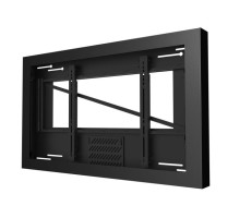 Peerless-AV KIL655-35D-B-HEX 55' On-Wall Kiosk Landscape Enclosure with Hex Screw Locks, Black