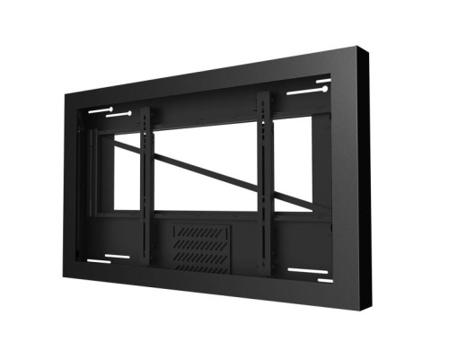 Peerless-AV KIL655-35D-B-HEX 55' On-Wall Kiosk Landscape Enclosure with Hex Screw Locks, Black