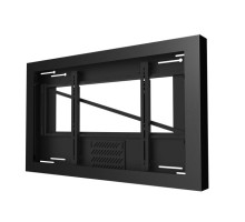 Peerless-AV KIL655-35D-RAL9007 55' On-Wall Kiosk Landscape Enclosure with 3.5' Deep Display, Black