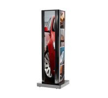 Peerless-AV KIP586-3LG Three-Sided Portrait Kiosk, Black