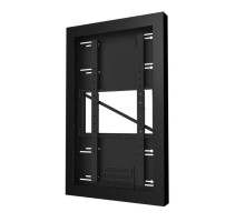 Peerless-AV KIP649-35D-RAL9007-DIV On-Wall Kiosk Portrait Enclosure for 49' Displays up to 3.5' Deep with Hex Pin Screws