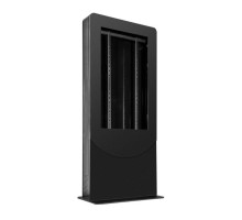 Peerless-AV KIPC2543B Floorstanding Back-to-Back Portrait Kiosk for 43' Displays up to 1.81' Deep, Black