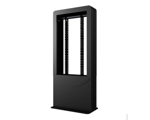 Peerless-AV KIPC2543B-3 Floorstanding Portrait Back-to-Back Kiosk for 43' Displays up to 3' Deep, Black