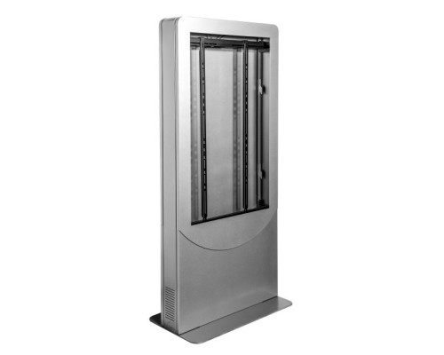 Peerless-AV KIPC2555-S 55' Curve Totem/Portrait Kiosk, Silver