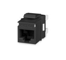 West Penn KJ458MT-C5E-BK Category 5e MT-Series High-Density Keystone Jack, T568A/B, Black