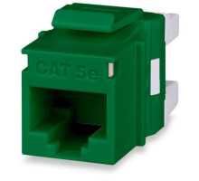 West Penn KJ458MT-C5E-GN Category 5e MT-Series High-Density Keystone Jack, T568A/B, Green