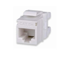 West Penn KJ458MT-C5E-WH Category 5e MT-Series High-Density Keystone Jack, T568A/B, White