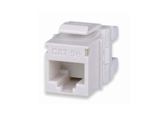 West Penn KJ458MT-C5E-WH Category 5e MT-Series High-Density Keystone Jack, T568A/B, White