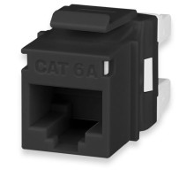 West Penn KJ458MT-C6A-BK Category 6A MT-Series High-Density Keystone Jack, T568A/B, Black