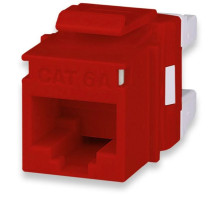 West Penn KJ458MT-C6A-RD Category 6A MT-Series High-Density Keystone Jack, T568A/B, Red